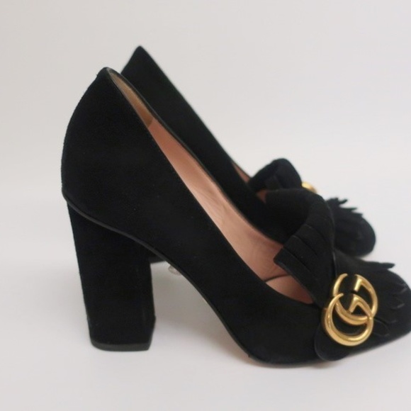 Gucci Marmont Kiltie Loafer Pump - Picture 4 of 7